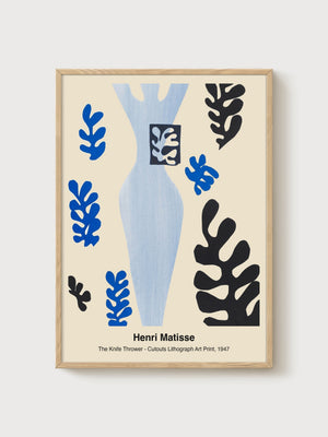 Henri Matisse The Knife Thrower Print poster in oak frame