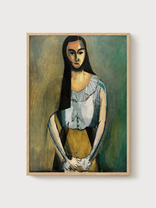 Henri Matisse Painting Print poster in oak frame