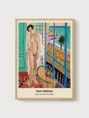 Henri Matisse Pearly Nude By The Window poster in oak frame
