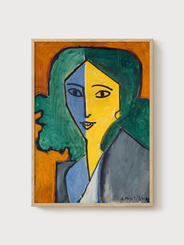 Henri Matisse Print poster in oak frame