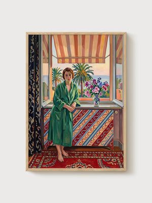 Henri Matisse Print poster in oak frame