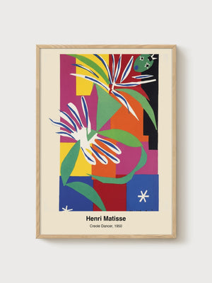 Henri Matisse Print poster in oak frame