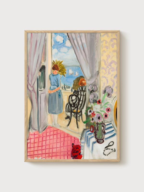 Henri Matisse Print poster in oak frame