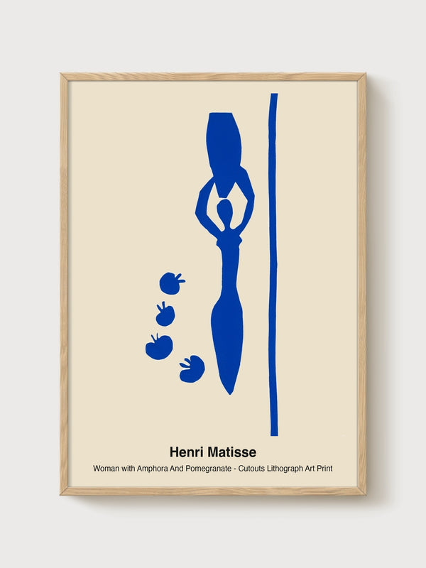 Henri Matisse Print poster in oak frame