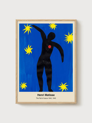 Henri Matisse Print poster in oak frame