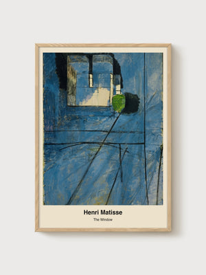 Henri Matisse The Window Print poster in oak frame