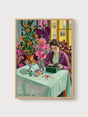 Henri Matisse Print poster in oak frame