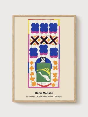 Matisse Painting poster in oak frame