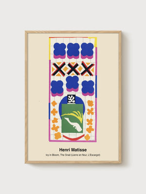 Matisse Painting poster in oak frame
