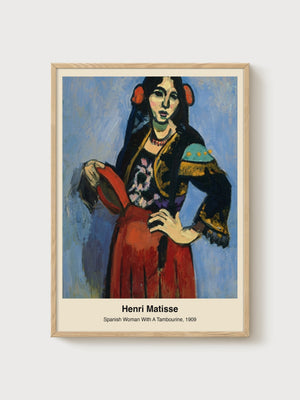 Henri Matisse Print poster in oak frame