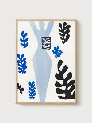 Henri Matisse The Knife Thrower Print poster in oak frame