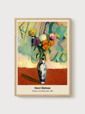 Henri Matisse Print poster in oak frame