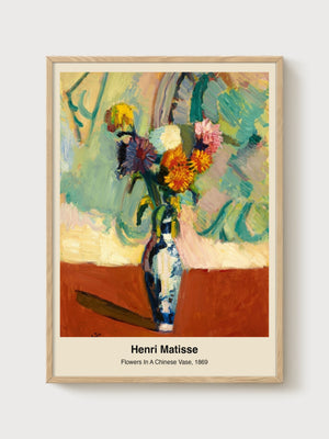 Henri Matisse Print poster in oak frame