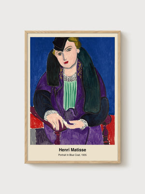 Henri Matisse Print poster in oak frame
