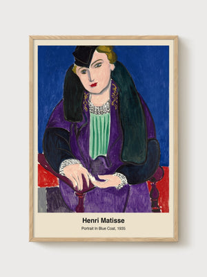 Henri Matisse Print poster in oak frame