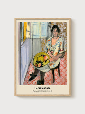 Matisse Print poster in oak frame