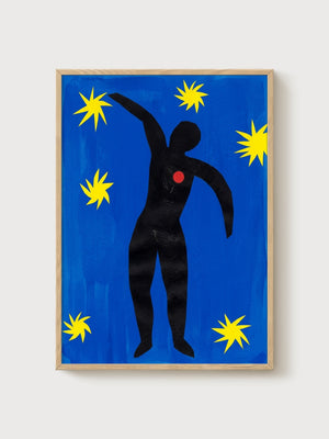 Henri Matisse Print poster in oak frame