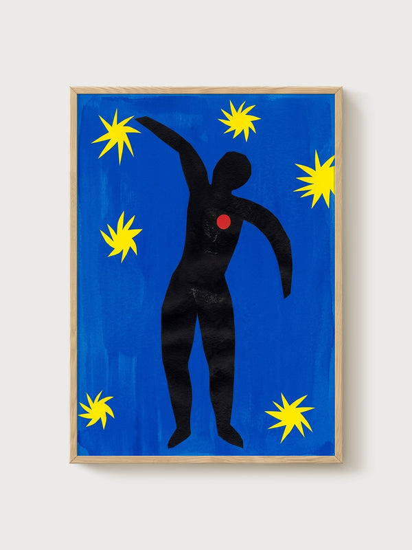 Henri Matisse Print poster in oak frame