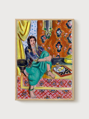 Henri Matisse Print poster in oak frame
