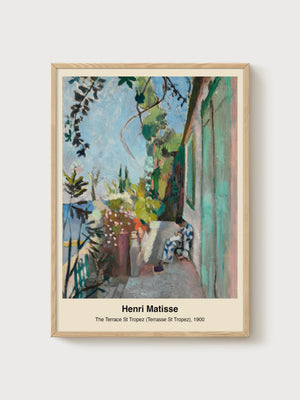 Henri Matisse The Terrace St Tropez Print poster in oak frame