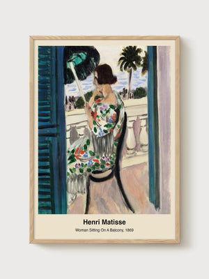 Henri Matisse Print poster in oak frame