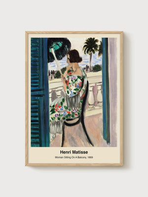 Henri Matisse Print poster in oak frame
