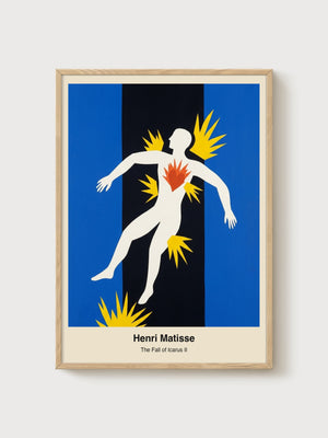 Henri Matisse Print poster in oak frame