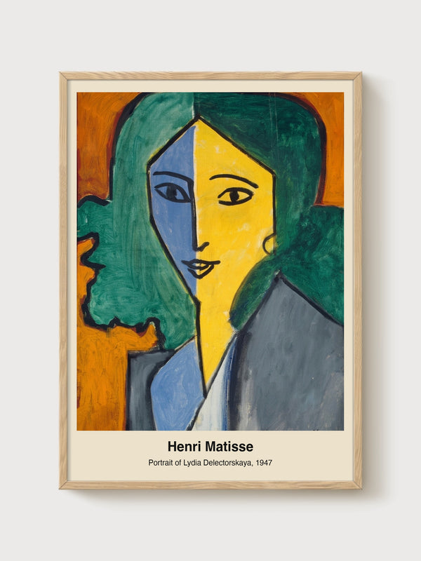Henri Matisse Print poster in oak frame