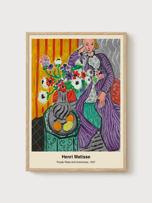 Henri Matisse Print poster in oak frame