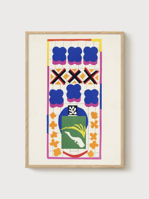 Matisse Painting poster in oak frame