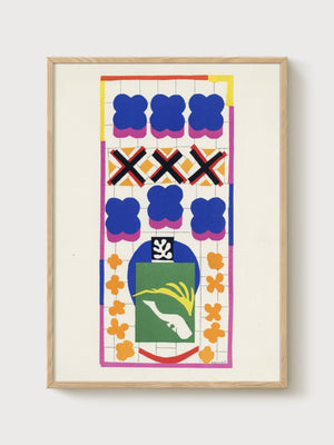 Matisse Painting poster in oak frame