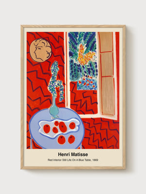 Henri Matisse Print poster in oak frame