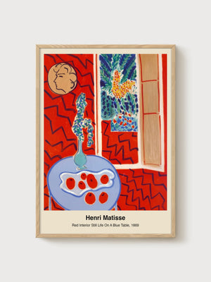 Henri Matisse Print poster in oak frame