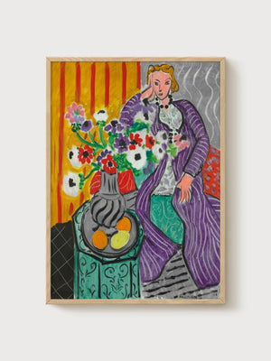 Henri Matisse Print poster in oak frame
