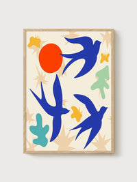 Birds - Neo-Impressionist Cut-Out Art