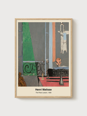 Henri Matisse Print poster in oak frame