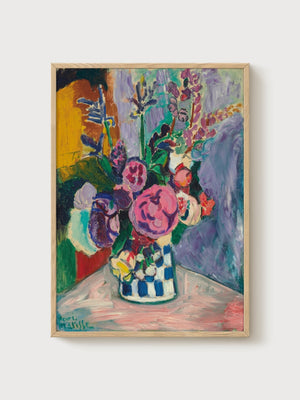 Henri Matisse The Peonies Print poster in oak frame