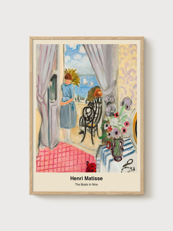 Henri Matisse Print poster in oak frame