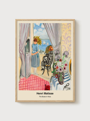 Henri Matisse Print poster in oak frame