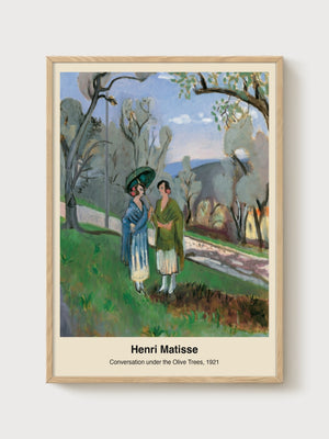 Henri Matisse Print poster in oak frame