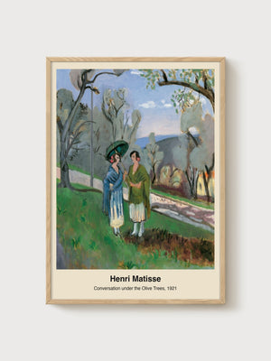 Henri Matisse Print poster in oak frame