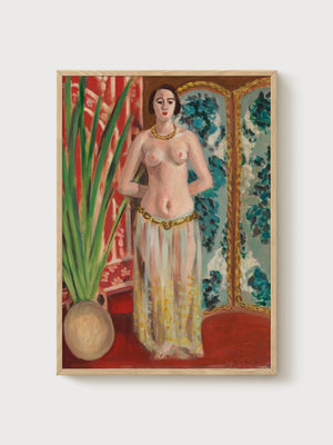 Henri Matisse Print poster in oak frame
