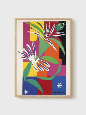 Henri Matisse Print poster in oak frame
