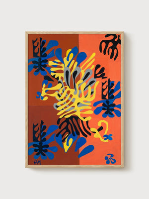 Henri Matisse Mimosa Poster poster in oak frame