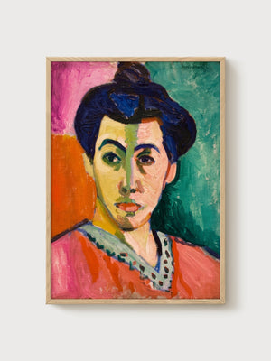 Henri Matisse Print poster in oak frame