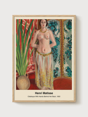 Henri Matisse Print poster in oak frame