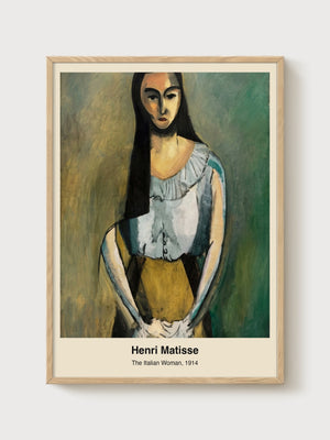 Henri Matisse Painting Print poster in oak frame