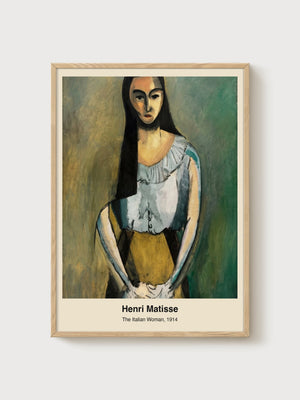 Henri Matisse Painting Print poster in oak frame