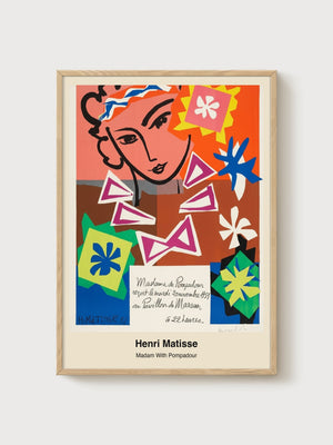 Henri Matisse Print poster in oak frame