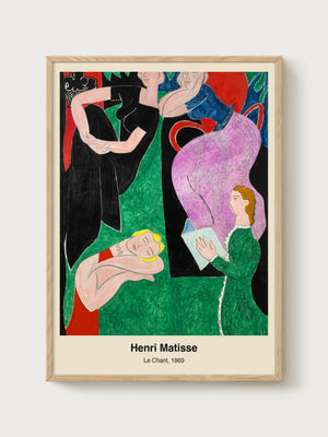 Henri Matisse Print poster in oak frame